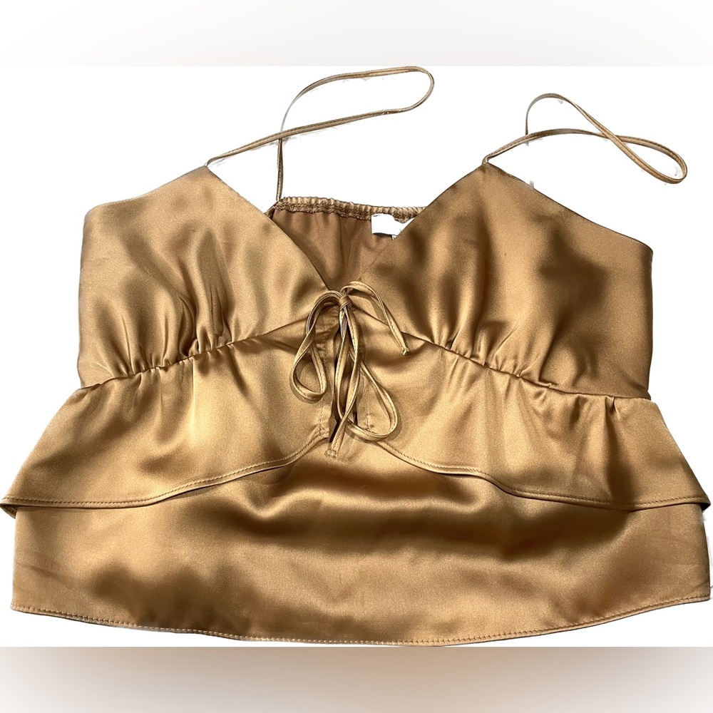 Top Shop Strappy Ruffle Camisole